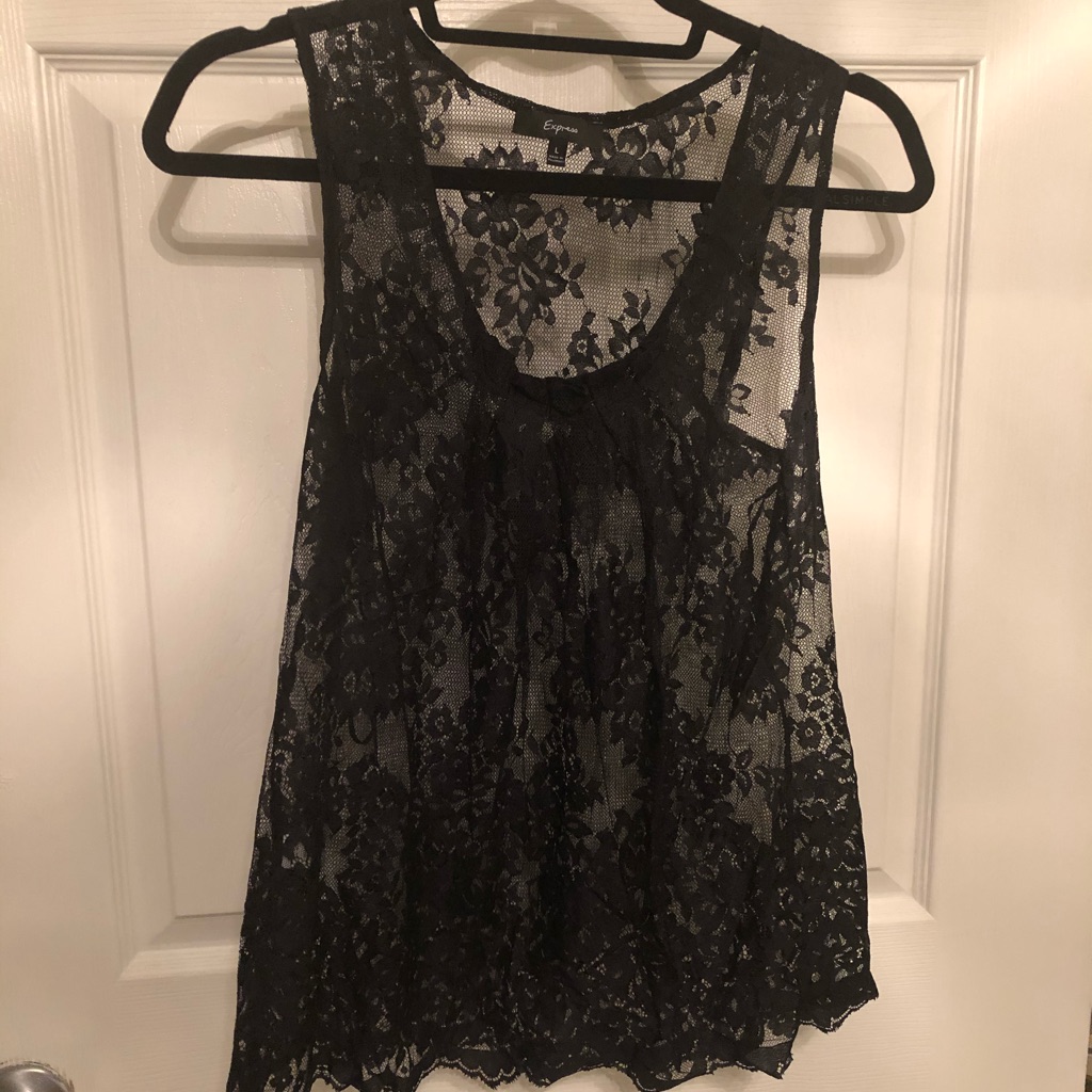 Black Lace Shell Great For A Night Out Black Lace Shell Great For A Night Out